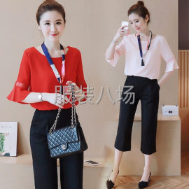 undefined - 休闲阔腿裤两件套女夏 - 图2