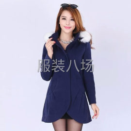 undefined - 100件高品质毛领呢大衣 - 图1