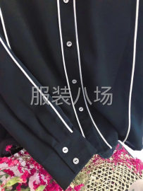 undefined - 高档夹边雪纺女衬衣女式仿真丝衬衫欧美时尚纯色 - 图7