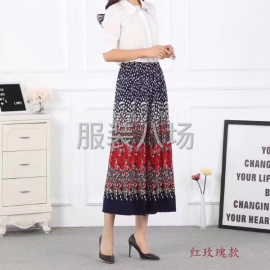 undefined - 冰丝面料阔腿裤中老年妈妈装 - 图3