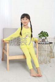 undefined - 男女童，秋衣秋裤系列贴身棉料睡衣 - 图1
