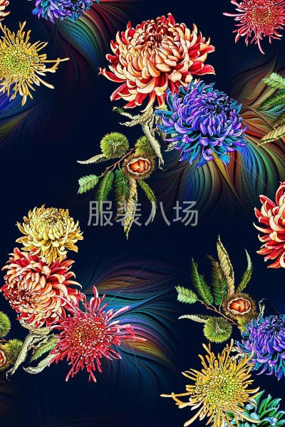 數碼印花，中老年花型！-第2張圖片