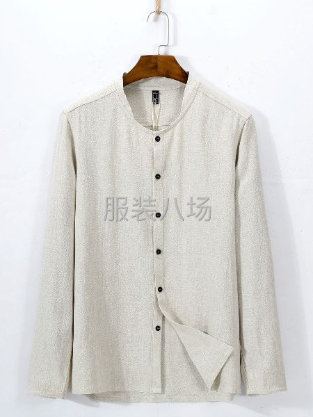 男款棉麻中式复古衬衣，一件代发，拿货量大价格从优-第6张图片