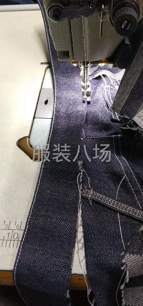 专业开袋，上腰头，双针，五线-第6张图片