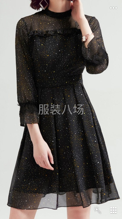 厂家直销，白马商场高品质雪纺连衣裙，7天包退。-第4张图片