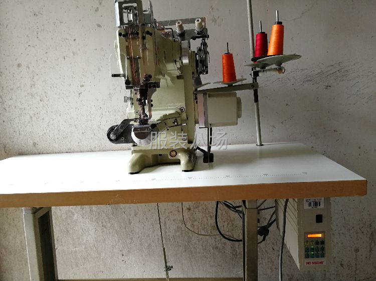 工厂不开二手八成新青本vt1500绷缝机双针车万盛电控