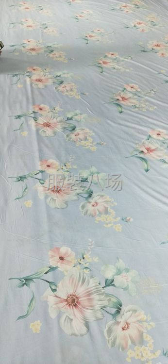 天絲面料大量處理，純棉印花，60支貢緞合同漂白面料，做床品的-第2張圖片