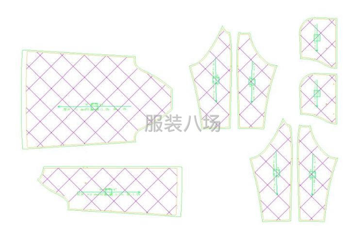 電腦模板行線棉衣羽絨服。外貿單-第3張圖片