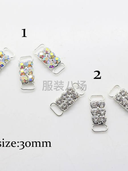 30mm 大钻短款比基尼钻饰扣 泳衣时尚交换器扣子材料批发-第2张图片