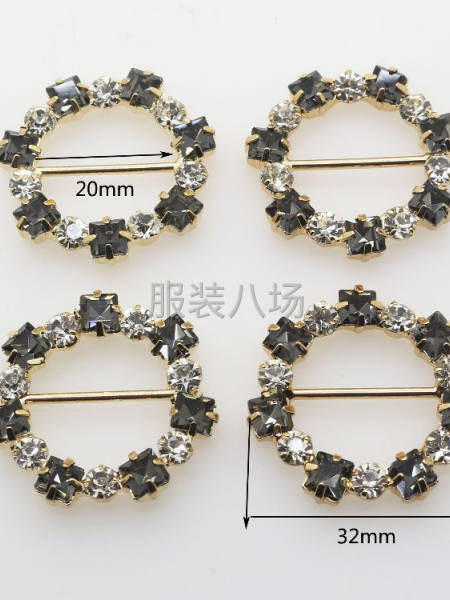 30mm 大钻短款比基尼钻饰扣 泳衣时尚交换器扣子材料批发-第8张图片