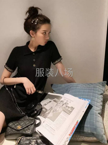 甜美很仙法国小众桔梗连衣裙小清新-第5张图片