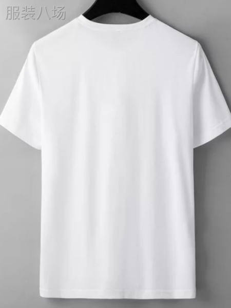 本厂自产自销出售2020年男装丝光棉圆领短袖直筒纯色T恤-第5张图片