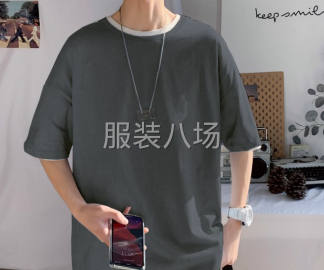 undefined - 纯色宽松版大码男T恤现货批发 - 图3