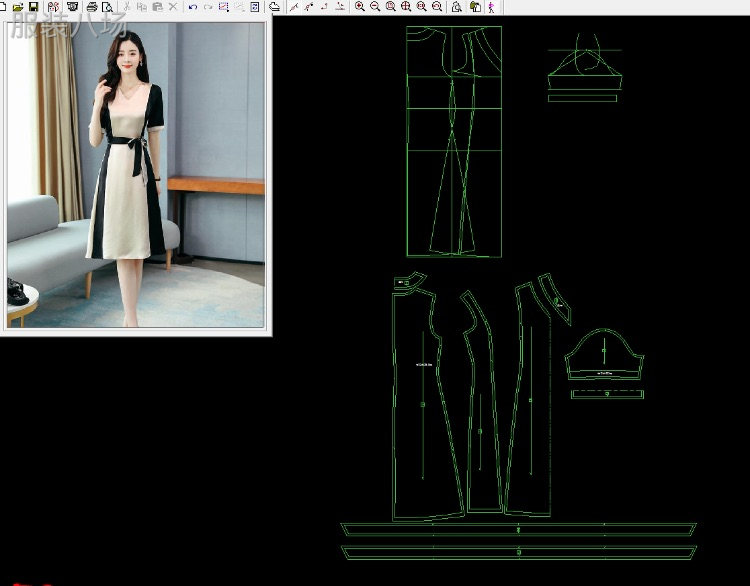 服装设计，CAD打版，定制，推码，算用料，排版。图片样衣打版-第3张图片