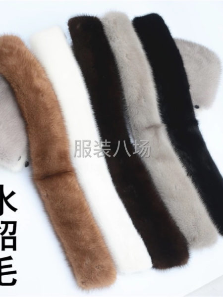 水貂毛领，貉子毛领，狐狸毛领加工定做-第3张图片