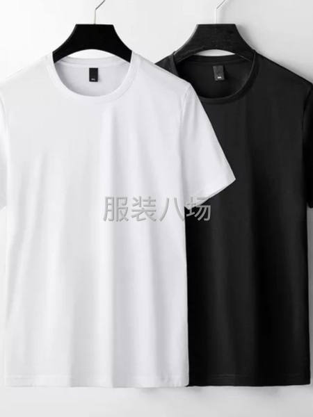 本厂自产自销换季清货～丝光棉男装短袖T恤-第1张图片