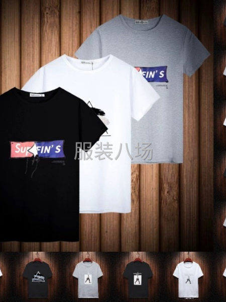2020新款夏季男女式T恤批发，韩版、港风-第2张图片
