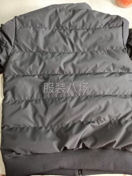 招羽絨服后道工序套胸鏈套袖口-第1張圖片