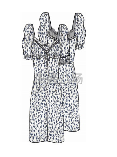 外贸女式连衣裙，上衣和童装连衣裤精品小单外发-第2张图片