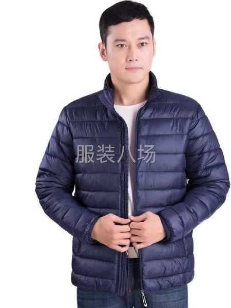 男裝羽絨棉，1000多件，黑色、棗紅、寶藍(lán)色，XXL-5XL-第3張圖片