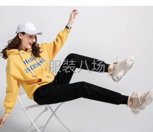 undefined - 男女同款纯棉休闲卫裤束脚运动裤加绒加厚出炉 - 图6