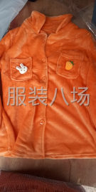 undefined - 外发法兰绒睡衣套装，简单款 - 图1