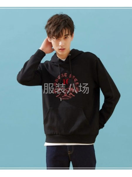 抓绒运动休闲连帽卫衣 款式多样 做工好 无次品 100件起批-第5张图片