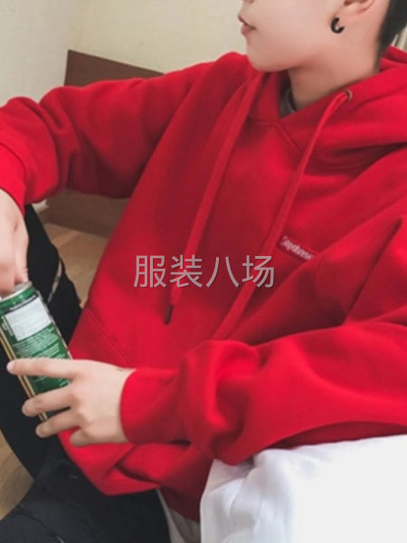 抓绒运动休闲连帽卫衣 款式多样 做工好 无次品 100件起批-第4张图片