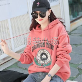 undefined - 女装大版落肩卫衣100件起批 - 图4