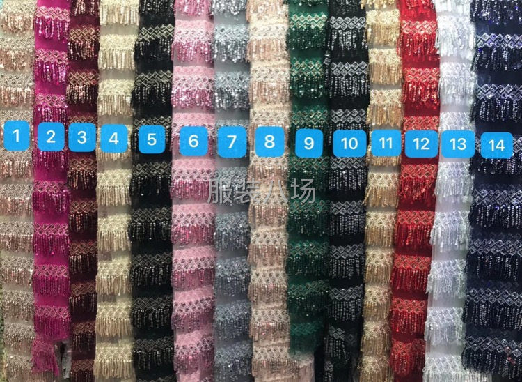 广州中大 泓达绣品，主营：亮片绣，三合一，平绣，车骨绳绣，-第2张图片