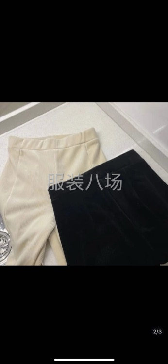 10000件金丝绒裤子外发-第1张图片