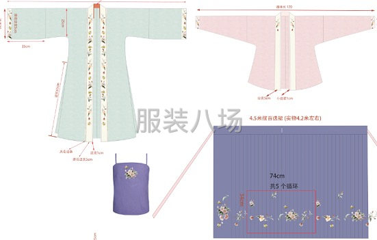 漢服打樣和生產(chǎn)大貨，第一單50件/款左右。長(zhǎng)期有貨。-第1張圖片