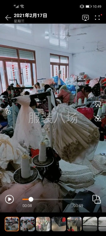 本厂有三十五个工人，有外发衣服的老板，请与我联系-第2张图片