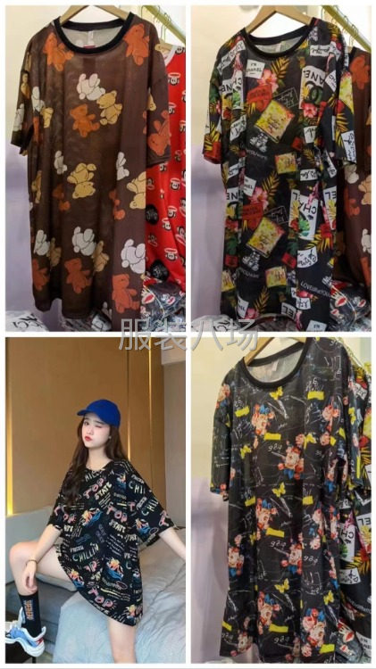 5000件高品質(zhì)！圖片款！圖片款！
歐貨大版短袖女胖mm大碼-第4張圖片