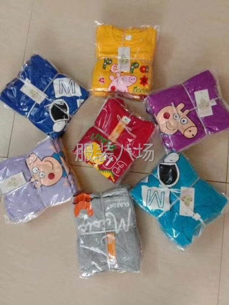 童装短袖套装，多颜色图案  三个码L  XL  XXL搭配，-第3张图片