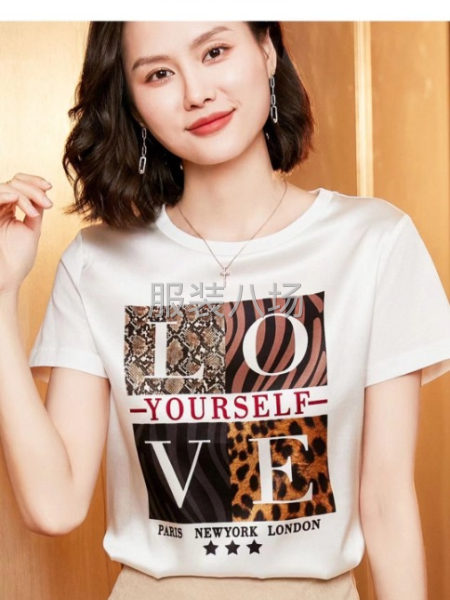 🔥欧货设计 春夏真丝T恤
颜色：黑色 白色
码数：L-4X-第2张图片