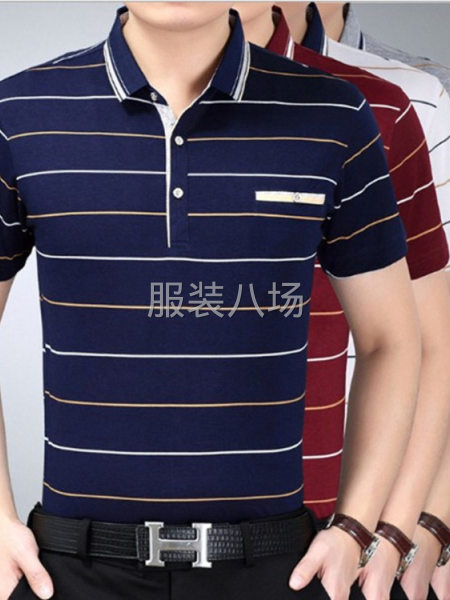男装翻领纯棉短袖上门看货-第2张图片