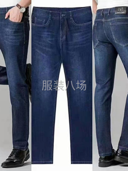 弹力男装牛仔裤中裤长裤-第2张图片