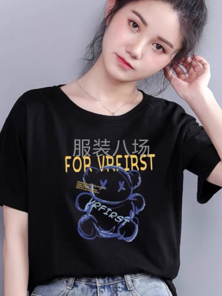 纯棉女装短袖处理批发-第2张图片