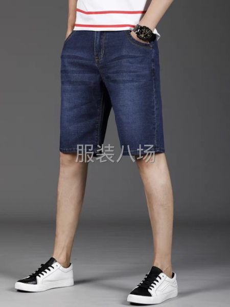 男装牛仔中裤弹力款厂家直销-第2张图片