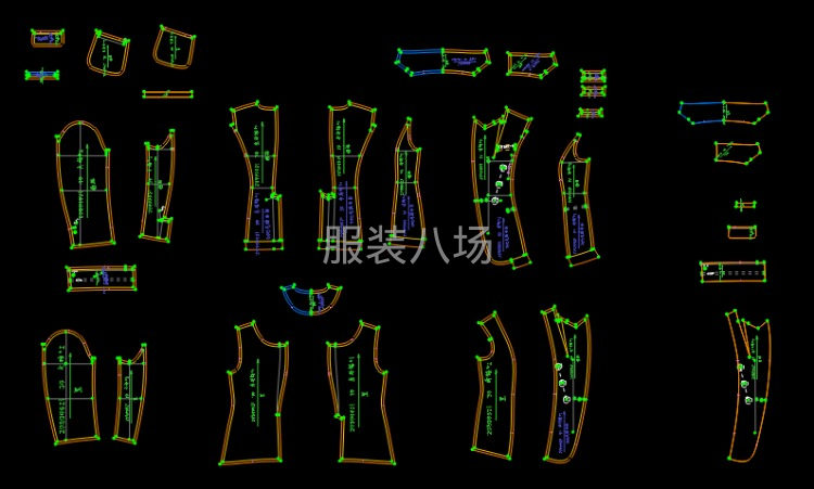 一步裙放码示意图图片