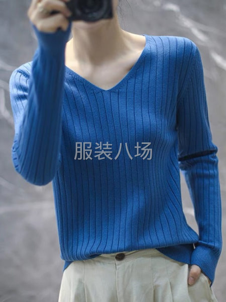 苞芯纱羊毛衫女套头毛衣-第1张图片