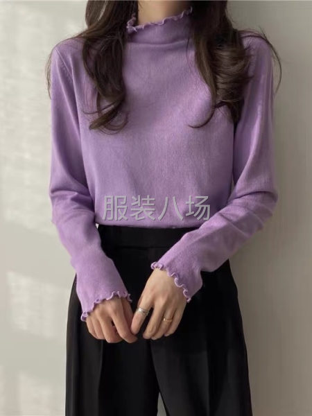 苞芯纱羊毛衫女套头毛衣-第2张图片