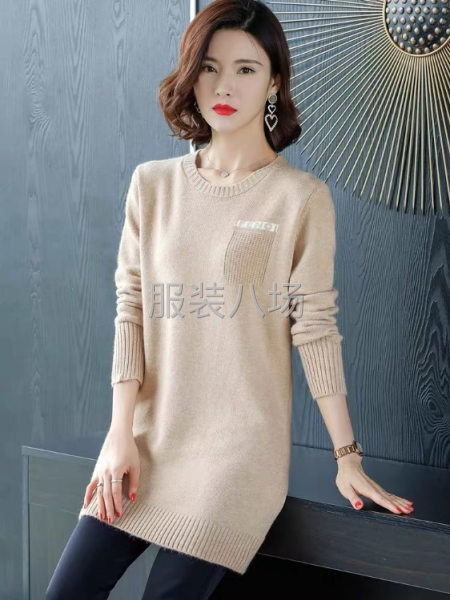 女装中长款套头毛衣特惠价-第1张图片