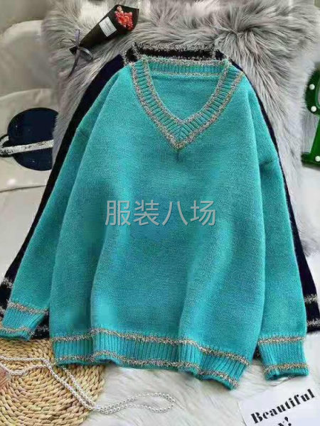 秋冬款苞芯纱女套头毛衣时尚款-第1张图片