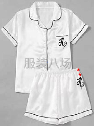 200件仿真丝色丁家居服外发-第1张图片