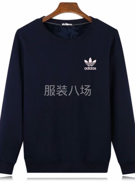 男装圆领套头卫衣秋冬款-第1张图片