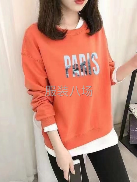 女装圆领套头卫衣出厂价-第2张图片