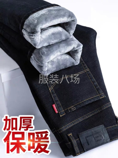 加绒男装牛仔裤特价批发-第2张图片