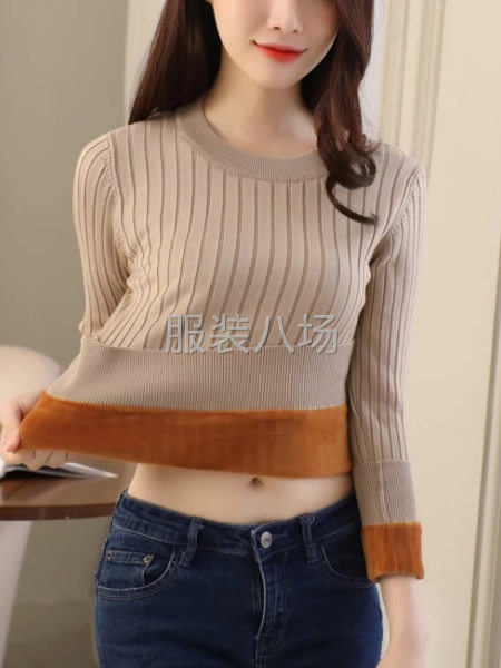 加绒毛衣女装厚款靓货-第2张图片